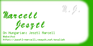 marcell jesztl business card